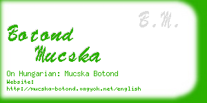 botond mucska business card